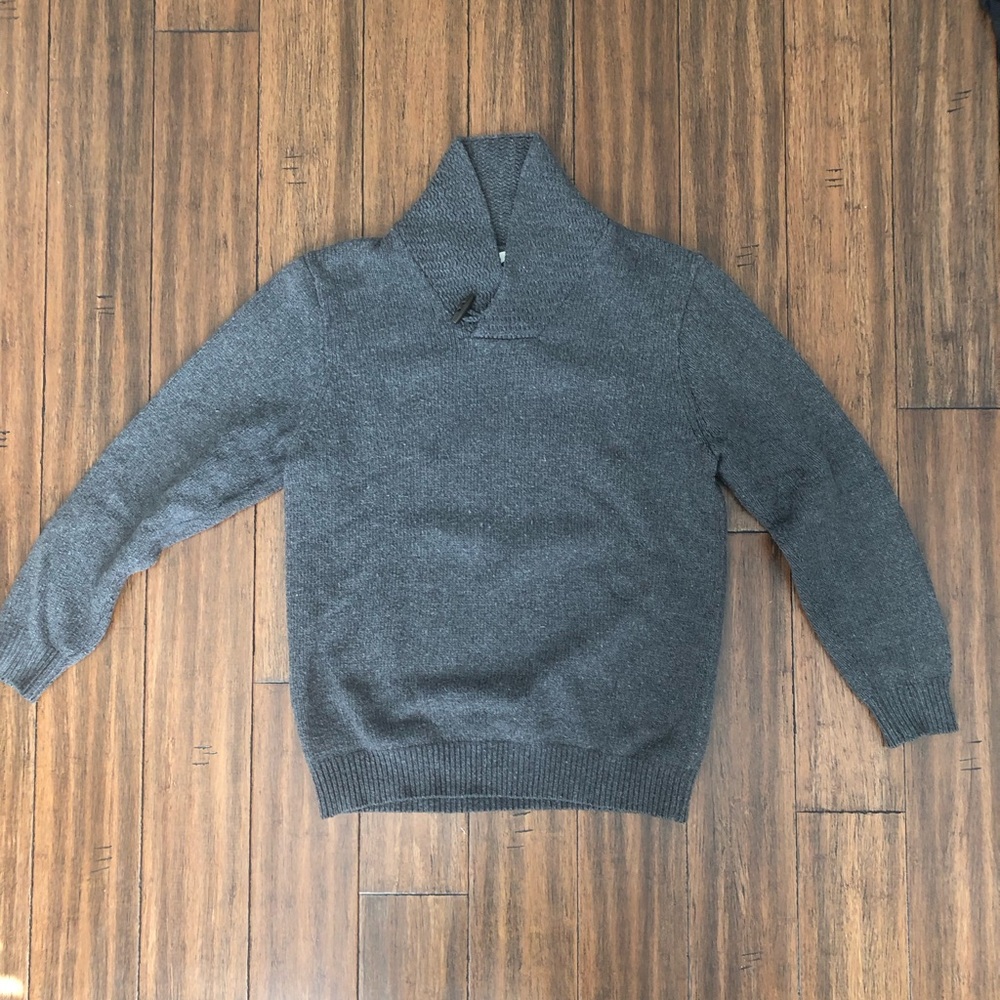 Old Navy Shawl Sweater, Size L, Asphalt Grey
